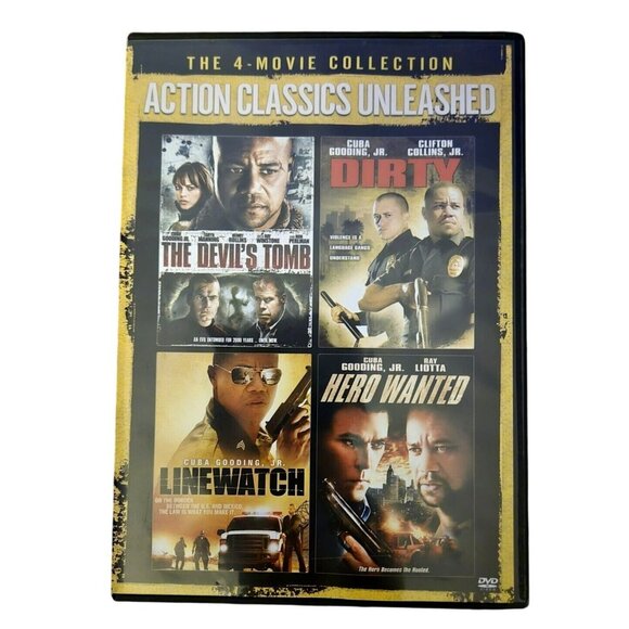 The 4-Movie Collection "Action Classics Unleashed" DVD Starring Cuba Gooding Jr. - Picture 1 of 2
